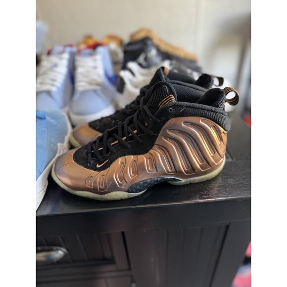 Size 5.5 (GS) - Nike Little Posite One Mid Copper NBS159 - Picture 2 of 5